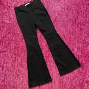 Ella Moss Pull On Flare Jeans Black Size 4/27